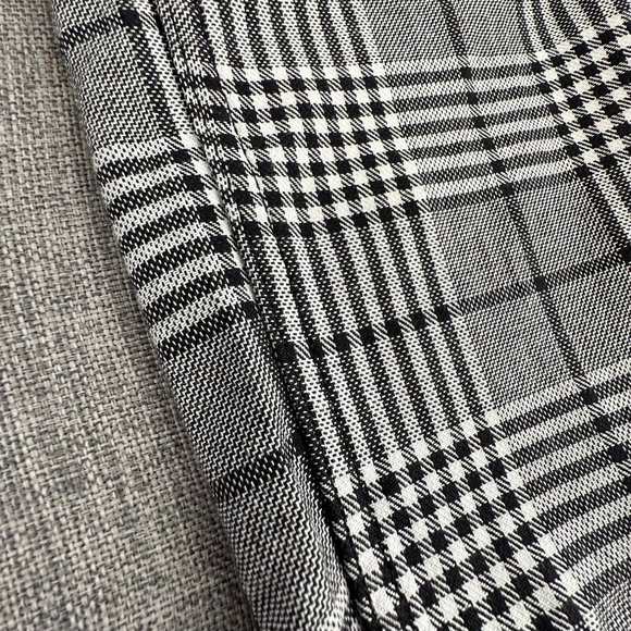 H&M Plaid Pants Skinny Fit size 30 Black White Pockets Work Business School Wear - Picture 7 of 16